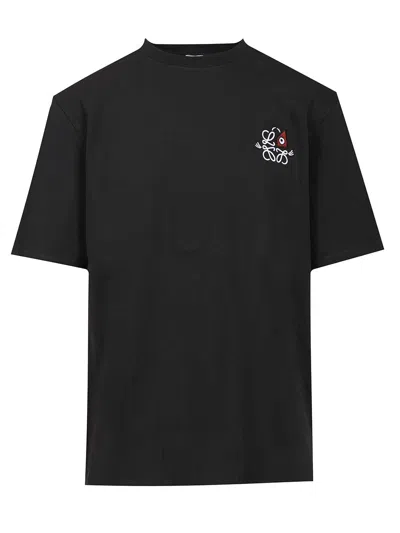 LOEWE LOOSE FIT T-SHIRT SHIRTS BLUE