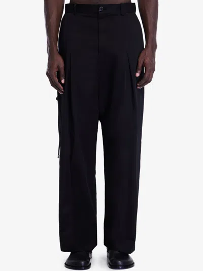Loewe Low Crotch Trousers In Cotton In Black