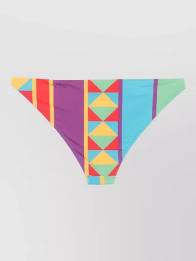 Loewe Low Rise Geometric Stretch Bikini Bottom In Multi