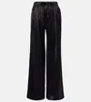 Loewe Low-rise Wide-leg Pants In Black