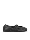 Loewe Women Pebble Ballerina In Nappa Leather In Black