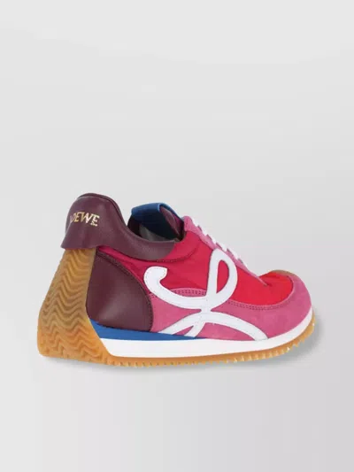 LOEWE LOW TOP SNEAKERS SUEDE PANELS