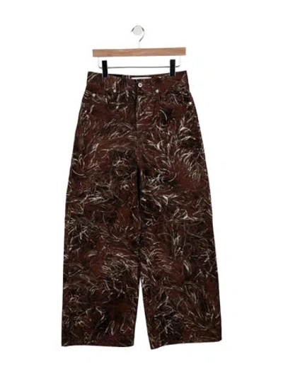 Pre-owned Loewe Low-rise Skinny Leg Jeans In Brown