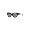 Loewe Womens Black Swan Cat-eye Acetate Sunglasses In Black