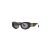 Loewe Beveled Oval Maxi Anagram Sunglasses For Woman In Black