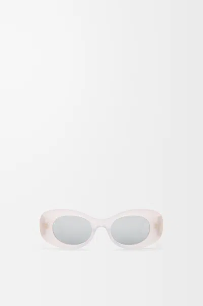 Loewe Bevelled Oval Sunglasses In Purple