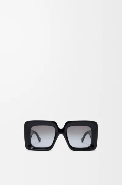Loewe Beveled Square Maxi Anagram Sunglasses For Woman In Black