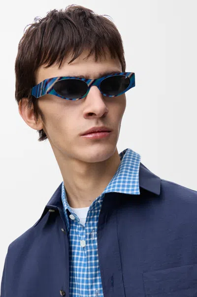 Loewe Flash Slim Cateye Sunglasses For Woman In Blue