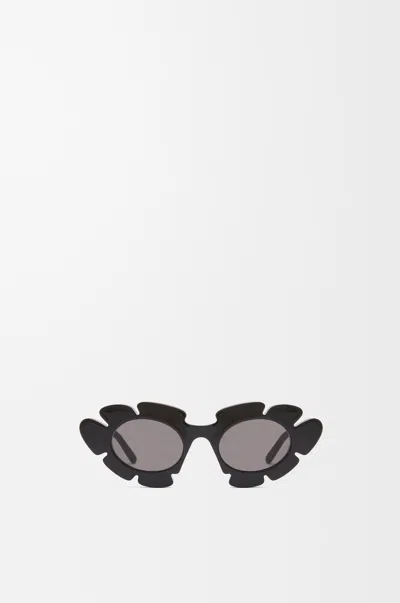 Loewe Flower Acetate Cat-eye Sunglasses In Black