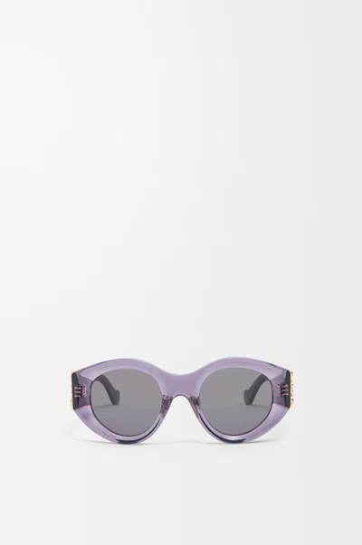 Loewe Maxi Anagram Butterfly Sunglasses For Woman In Purple