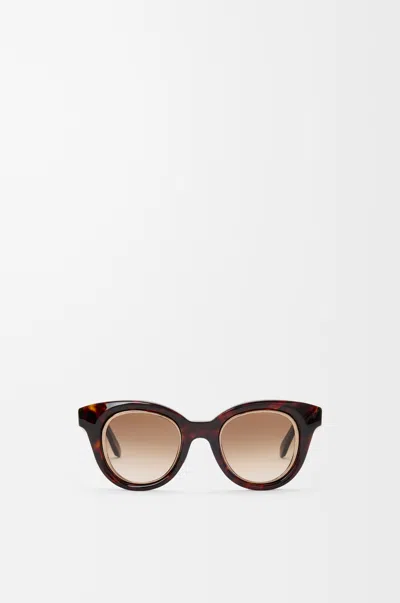 Loewe Mini Anagram Butterfly Sunglasses For Woman In Brown