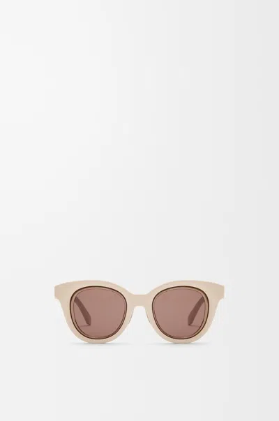 Loewe Mini Anagram Butterfly Sunglasses For Woman In Neutral