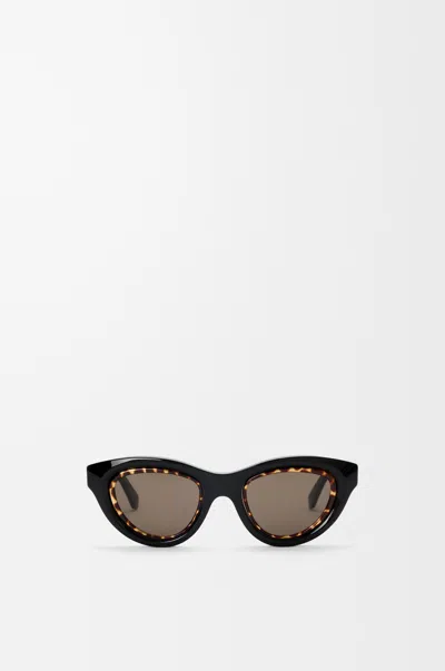 Loewe Mini Anagram Cateye Sunglasses For Woman In Black