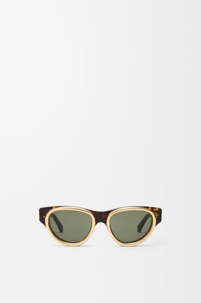 Loewe Mini Anagram Swan Sunglasses For Woman In Gold
