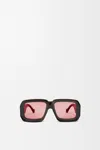 Loewe Oversized Square Monochromatic Sunglasses In Black