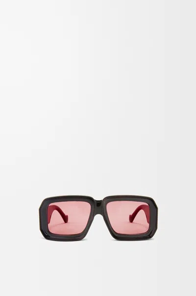 Loewe Oversized Square Monochromatic Sunglasses In Black