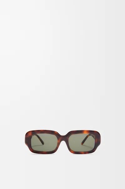 Loewe Lunettes De Soleil Rectangular Slim Pour Femme In Brown