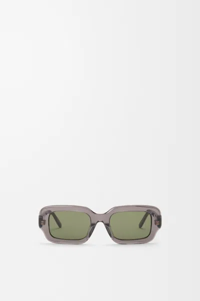 Loewe Womens Grey G735270x12 Rectangle-frame Acetate Sunglasses In Gray