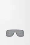 Loewe Signature D-frame Silver-tone Sunglasses In Gray