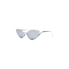 Loewe Womens Silver G737ligx02 Cat-eye Frame Metal Sunglasses In Blue