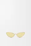 Loewe Lunettes De Soleil Shooting Star En Acier Inoxydable In Gold