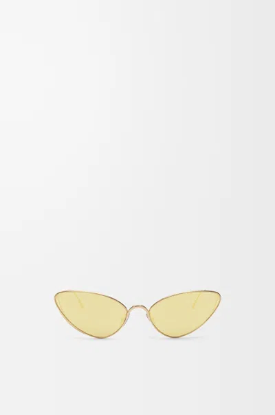 Loewe Lunettes De Soleil Shooting Star En Acier Inoxydable In Gold