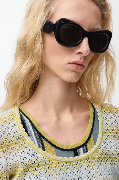 Loewe Sierra Butterfly Sunglasses For Woman In Animal Print