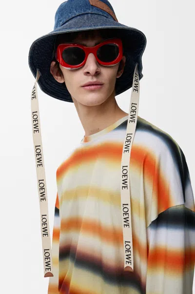 Loewe Sierra Butterfly Sunglasses For Woman In Red