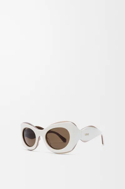 Loewe Sierra Butterfly Sunglasses For Woman In White