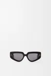Loewe Lunettes De Soleil Small Butterfly Screen Pour Femme In Black
