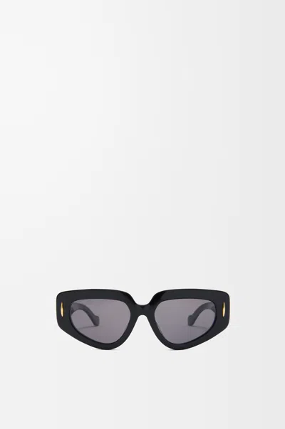 Loewe Lunettes De Soleil Small Butterfly Screen Pour Femme In Black