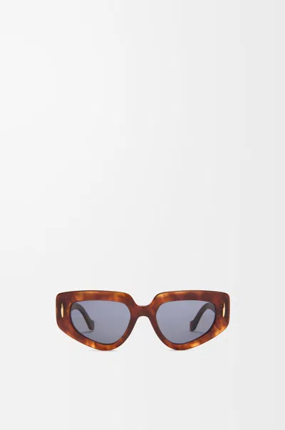 Loewe Lunettes De Soleil Small Butterfly Screen Pour Femme In Brown