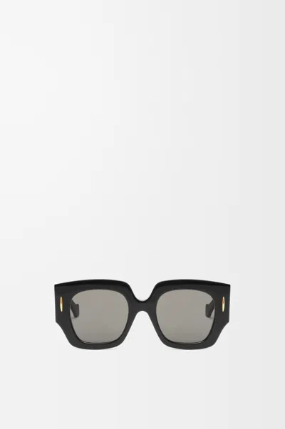 Loewe Anagram 50mm Small Geometric Sunglasses In Black