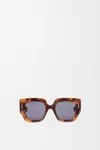 Loewe Square Screen Sunglasses For Woman In Brown