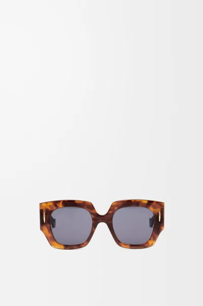 Loewe Square Screen Sunglasses For Woman In Brown