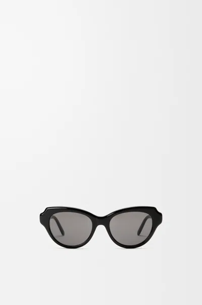 Loewe Womens Black Swan Cat-eye Acetate Sunglasses