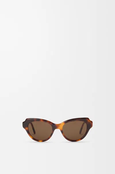 Loewe Lunettes De Soleil Swan Slim Pour Femme In Brown