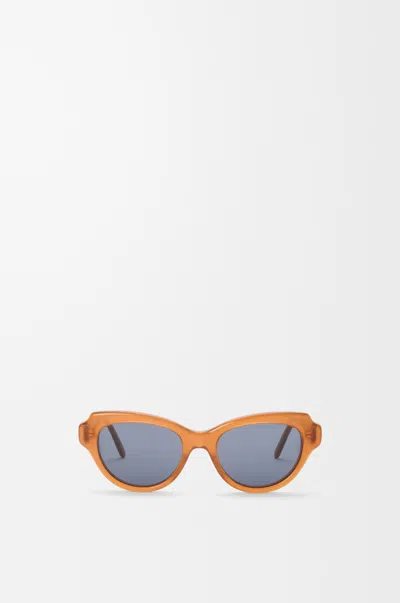 Loewe Womens Camel Gsliessx01 Cat-eye Frame Acetate Sunglasses In Brown