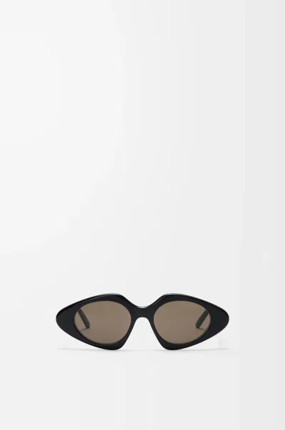 Loewe Triangle Slim 50mm Geometric Sunglasses In Black