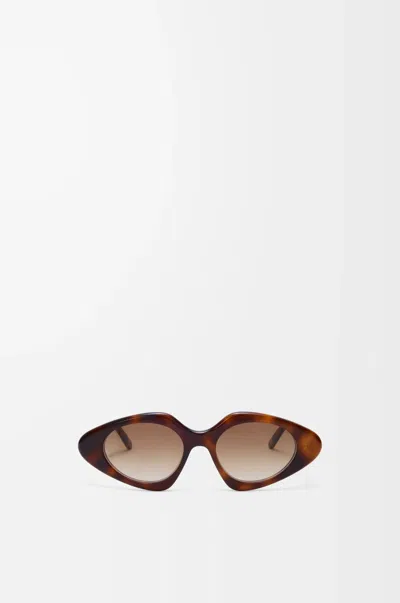 Loewe Triangle Slim Sunglasses For Woman In Brown