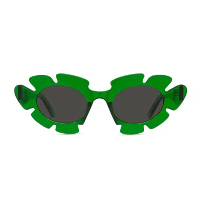 Loewe Lw40088u Curvy 98a Verde Sunglasses In Green