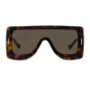 Loewe Brown Paula's Ibiza Dive In Mask Sunglasses In Marrone