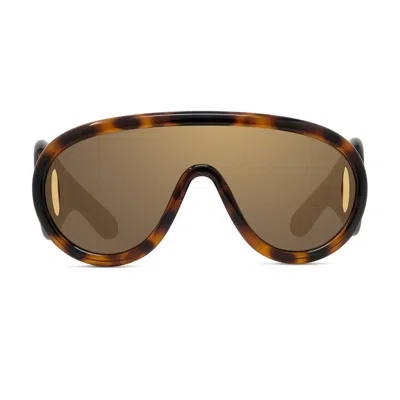 Loewe Lw40108i Anagram 52g Havana Sunglasses In Brown