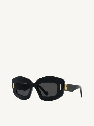 Loewe Lw40114f 5001a Acetate Sunglasses In Black