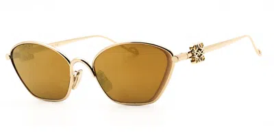 Loewe Lw40115u 32g Women's Sunglasses  Size 57 In Gold