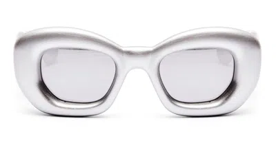 Loewe Lw40117i - Silver / Grey Sunglasses