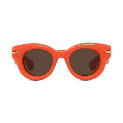 Loewe Lw40118i Inflated 42e Orange Sunglasses In Arancione