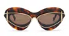 Loewe Double Frame Acetate Sunglasses In Havana