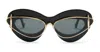 Loewe Double Frame Lw 40119i 01a Cat Eye Sunglasses In Black