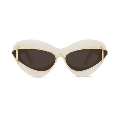 Loewe Lw40119i Double Frame 25e Sunglasses In Bianco